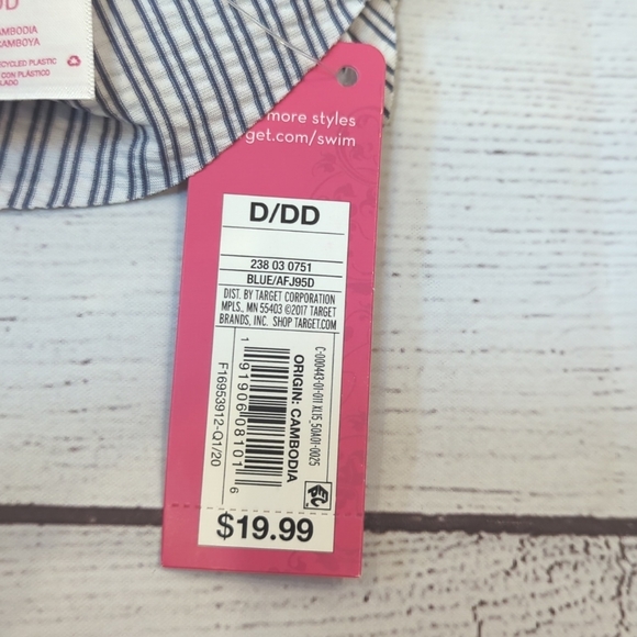 NWT Xhilaration Ruffle Bandau Bikini - Size D/DD & S - Picture 12 of 16